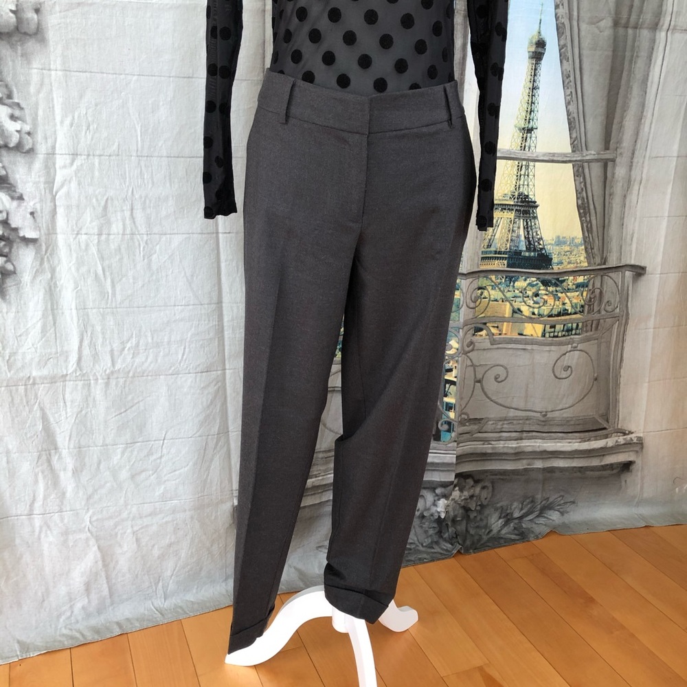 Eileen Fisher Slate Grey Flannel Pants Size 10